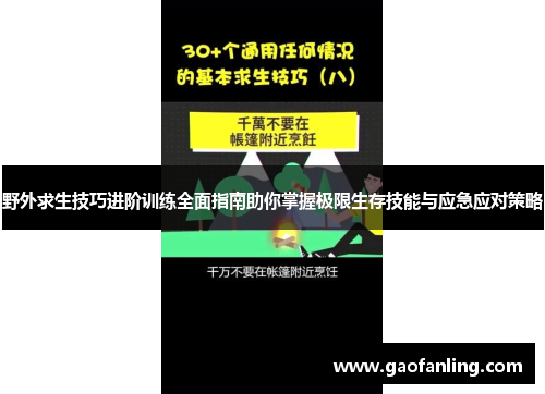 野外求生技巧进阶训练全面指南助你掌握极限生存技能与应急应对策略